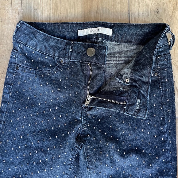 Joe's Jeans Medium Wash Studded Skinny Jeans Black Pistol Girl's 12 - Picture 10 of 11